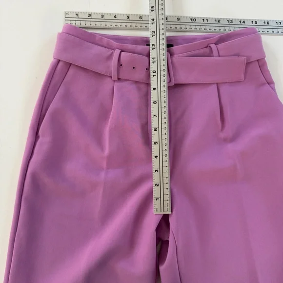Ann Taylor Pants Womens 6 High Rise Belted Tapered Leg Career Classic - Picture 4 of 8